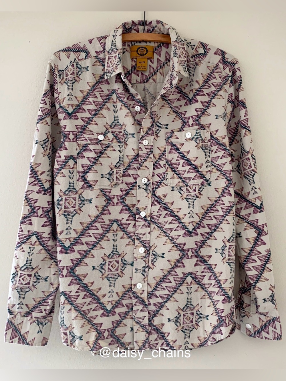 NWOT Stapleford Patterned Flannel Shirt